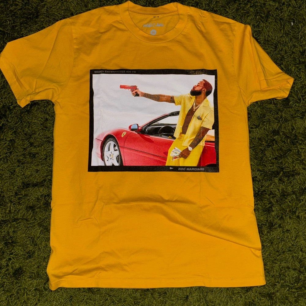 Marciano Mustard Graphic Tee